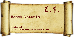 Bosch Veturia névjegykártya